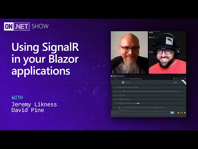 Using SignalR in your Blazor applications