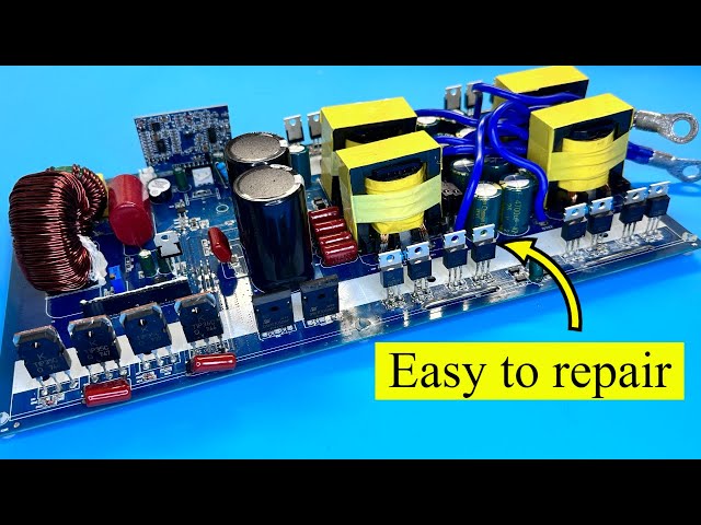 how to repair 12v 6000w inverter step by step, common malfunction in mosfet