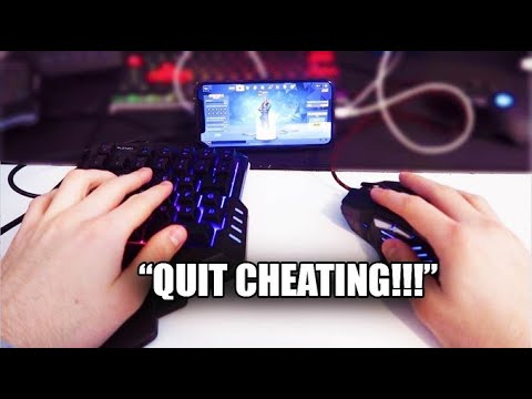 Trying out for a MOBILE FORTNITE CLAN While CHEATING With KEYBOARD AND MOUSE Series | Melt