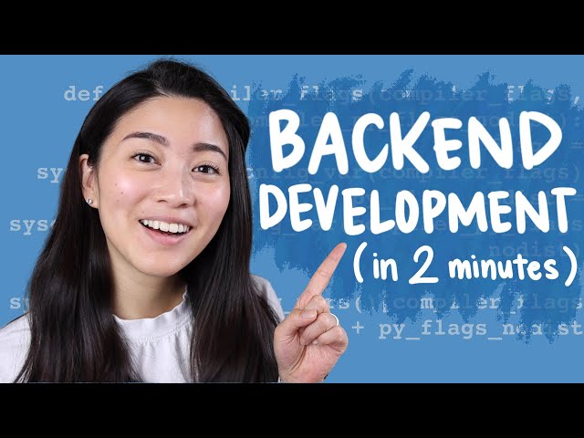 Backend Development explained in 2 minutes // Tech in 2