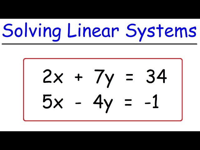 How To Solve Linear Systems Using Substitution By Avoiding Fractions!