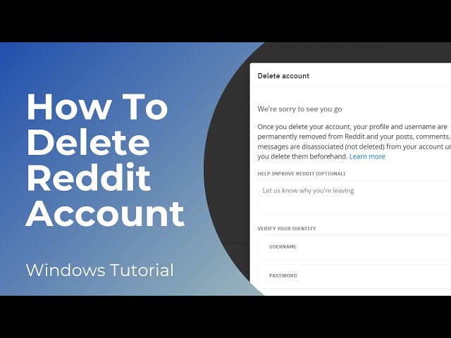 How To Delete Reddit Account Permanently (2024)