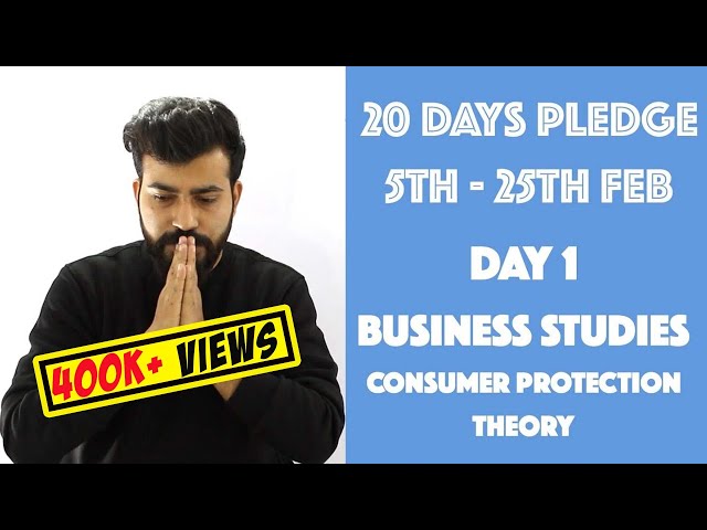 Day- 1 Consumer Protection - Theory - class 12th #20dayspledge #commercebaba
