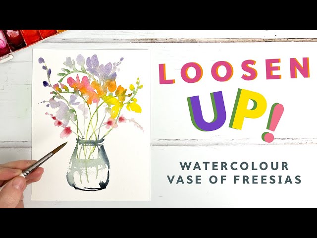 Loose Watercolour Flowers for Beginners!