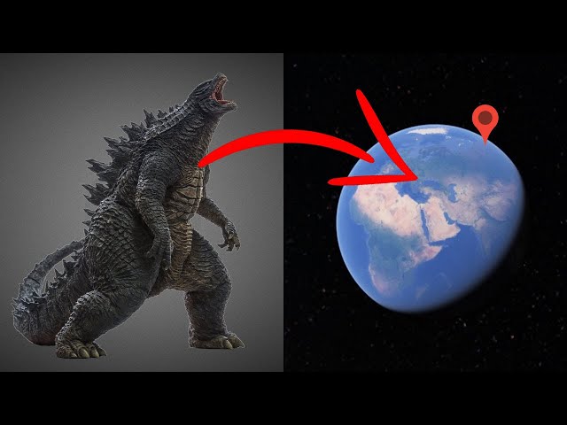 OMG! Found Godzilla on Google Earth!