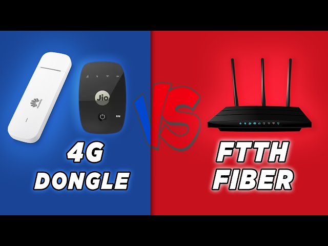 Fiber VS 4G Dongle || Which One is BEST For You? || [FTTH OR 4G Hotspot] (Hindi)