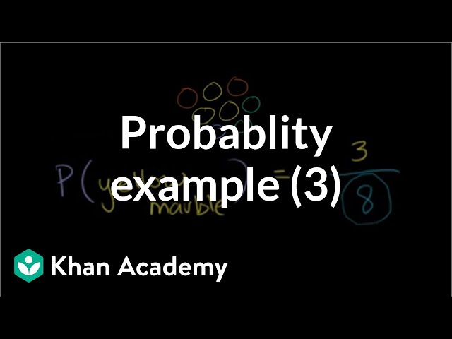 Finding probability example 3 | Probability and combinatorics | Precalculus | Khan Academy