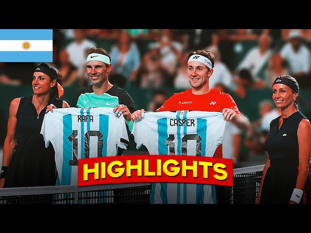 Nadal/Sabatini vs. Ruud/Dulko ● Argentina Exhibition 2022 (Highlights)