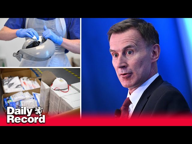 Jeremy Hunt says there is "no hiding place” for companies who delivered faulty PPE during pandemic