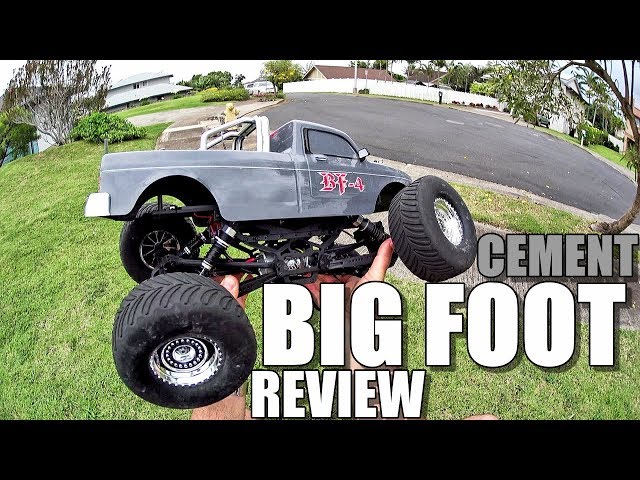 VRX Racing BIGFOOT BF-4 4x4 Crawler RH1046 Review - 1:10 RC Monster Truck BASH TEST!