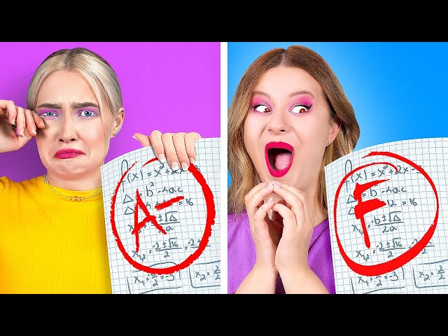 There Are Only Two Types Of Students! Funny Students Hacks ANd Tricks By A PLUS SCHOOL