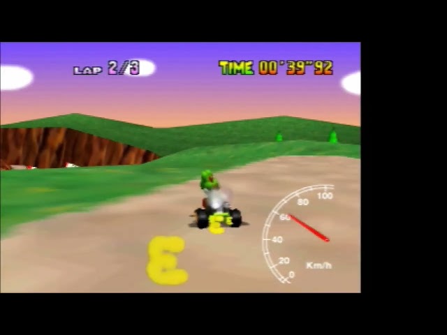 Mario Kart 64 - Yoshi Valley Non-SC flap 32.08 (PAL)