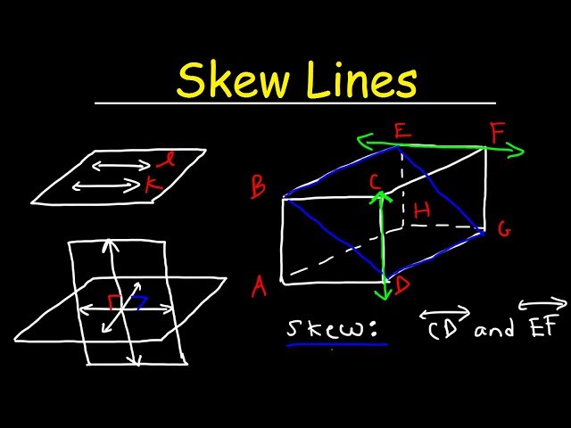 Skew Lines, Perpendicular & Parallel Lines & Planes, Intersecting Lines & Transversals