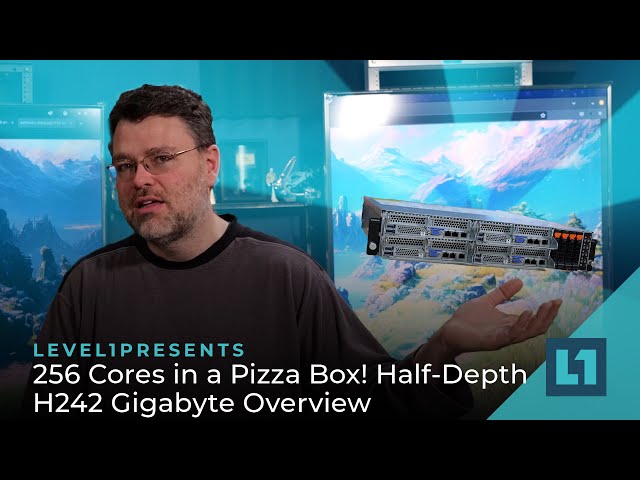 256 Cores in a Pizza Box! Half-Depth H242 Gigabyte Overview