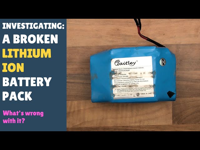 INVESTIGATING: A Broken Lithium Ion Battery Pack! Cell BMS.