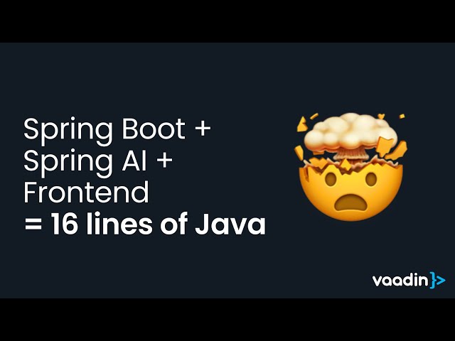 Build an AI-powered web app in 16 lines of Java! 🤯