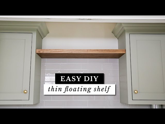 Easy THIN Floating Shelf DIY