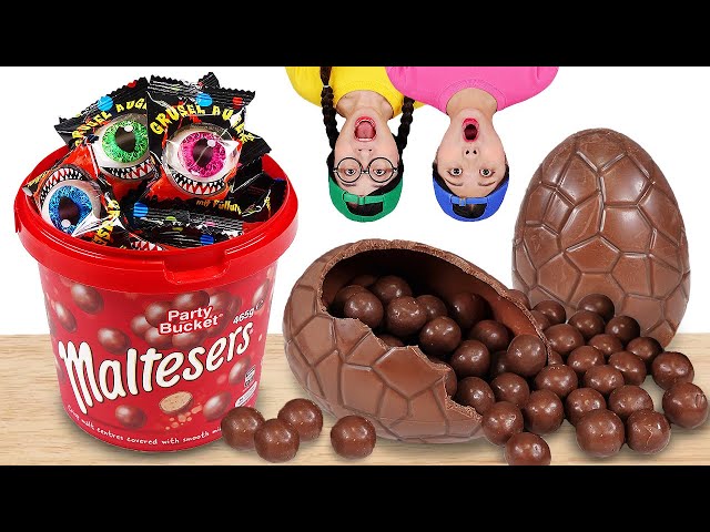 Maltesers Chocolate Egg Mukbang 대왕 몰티져스 먹방 DONA 도나