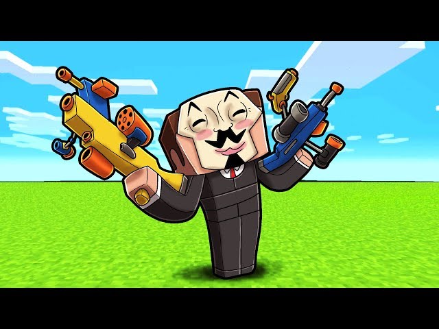 Minecraft - HACKER STARTS A WORLD WAR WITH NERF GUNS!