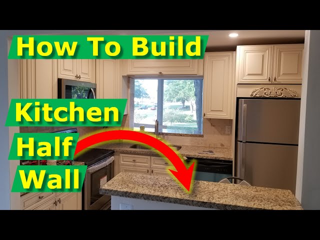 Open Concept Kitchen Living Room Ideas: How To Build Half Wall