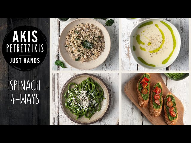 4 Ideas for Spinach Recipes | Akis Petretzikis