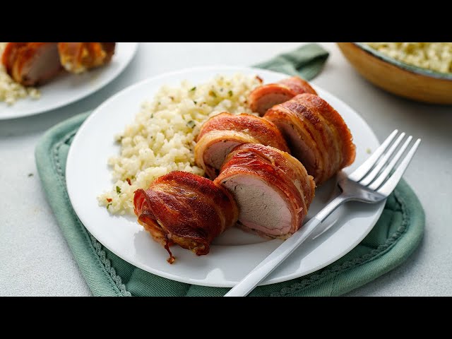 Bacon Wrapped Pork Tenderloin [Great Low-Carb Dinner]
