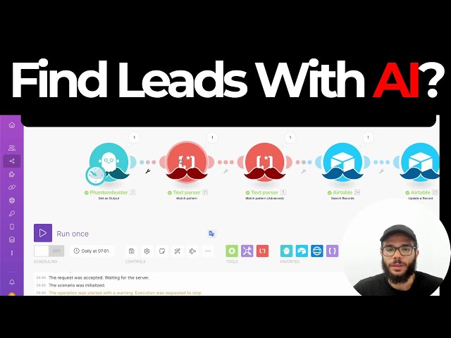 I built Make/Integromat automation to find 1000s of qualified B2B leads with AI