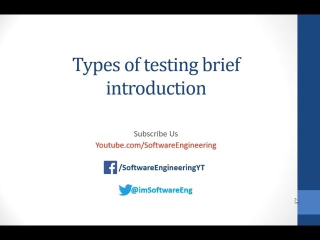 Software Testing | Testing Strategies | Different types of testing | Urdu /Hindi