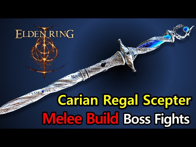 Elden Ring Build - Carian Regal Scepter Melee Build vs NG+7 Boss Fights (No Hit) #eldenring #gaming