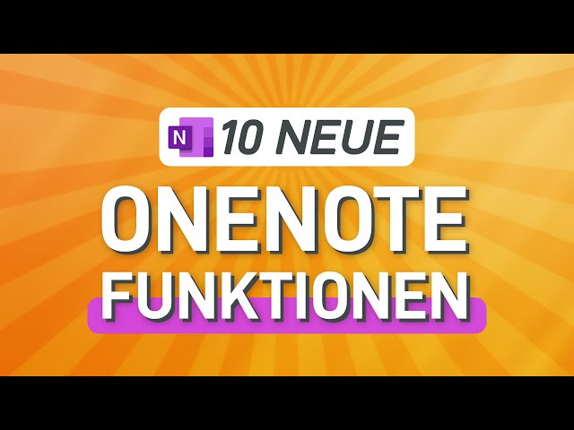🤩 10 neue Funktionen in OneNote