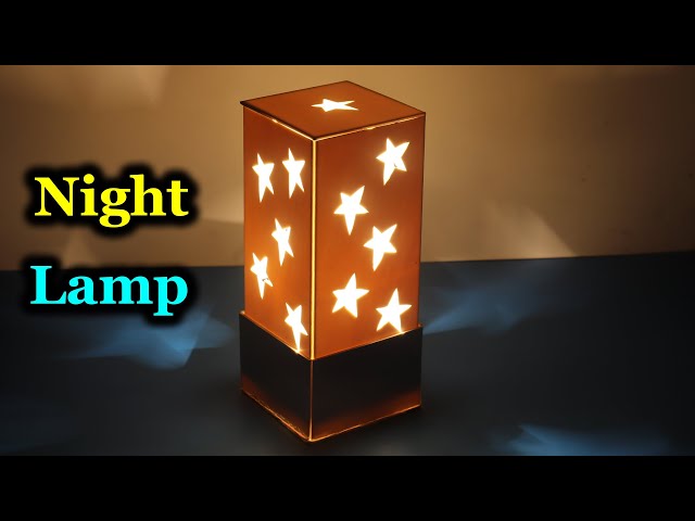 How to Make a Starry Cardboard Lampshade - DIY Night Lamp