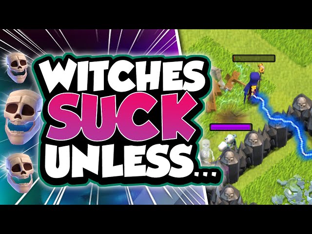 Hidden Story Behind Witch Slap at TH9...Is it the Best Strategy without Heroes in Clash of Clans