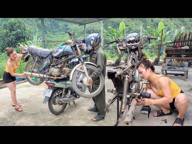 Genius girl repairs and restores all WIN 110CC motorbikes |Hue Mechanic