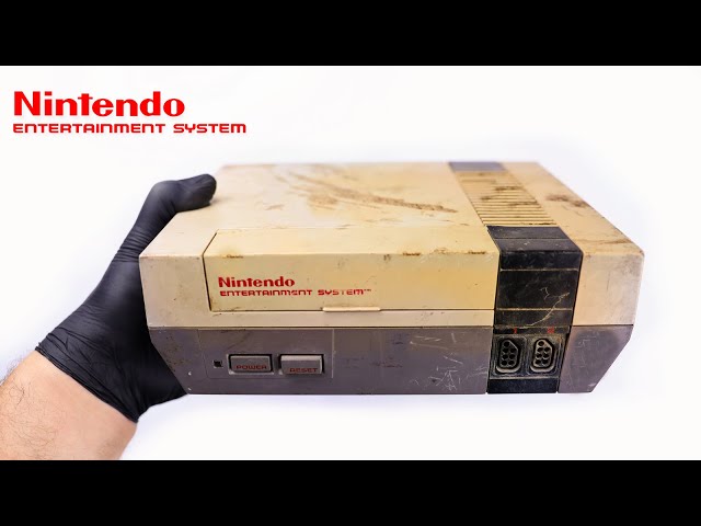 Nintendo NES Console Restoration and Repair - Retro Nintendo 1985 Retrobright - ASMR