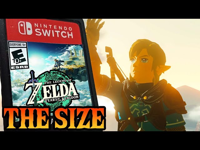 The Size of Zelda Tears of the Kingdom!