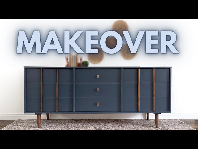 Mid-Century Modern Dresser Makeover | Furniture Refinishing