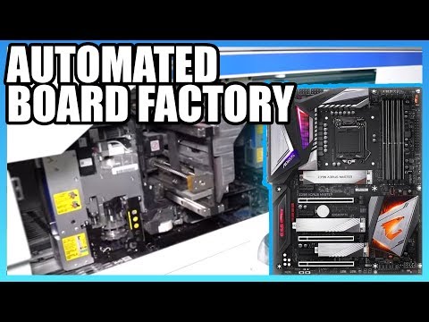 How Motherboards Are Made (2019) | Taiwan Automated Factory Tour, ft. Gigabyte