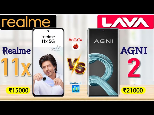Realme 11X vs LAVA AGNi 2 | #6100vs7050  #realme11x #antutu #geekbench #agni2 #indianbudget