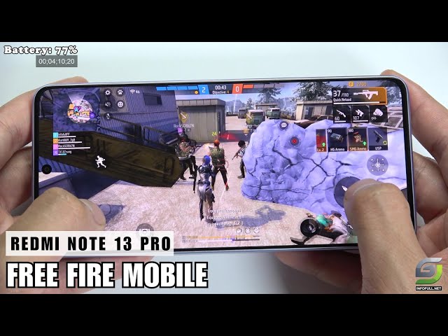 Xiaomi Redmi Note 13 Pro test game Free Fire Mobile | Snapdragon 7s Gen 2