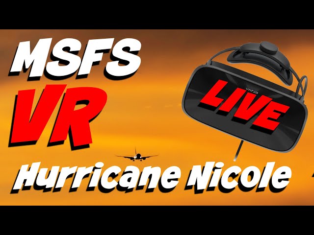 Air Traffic Controller flies through Hurricane in VR (MSFS+PMDG)