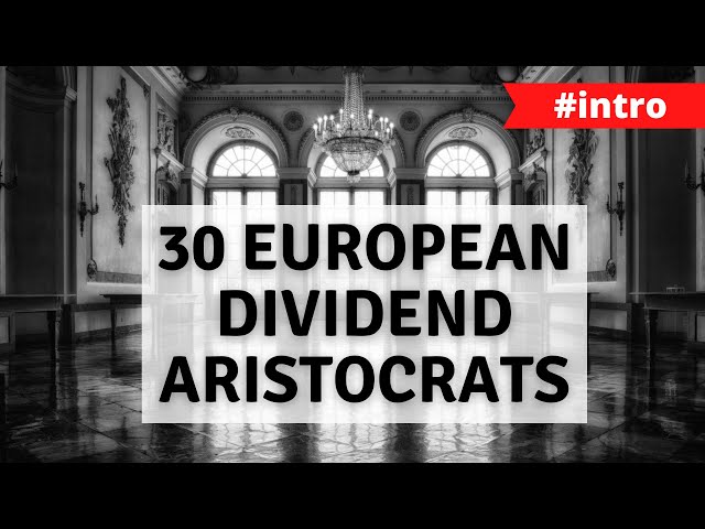 30 European Dividend Stocks - An introduction to the Noble 30 Index