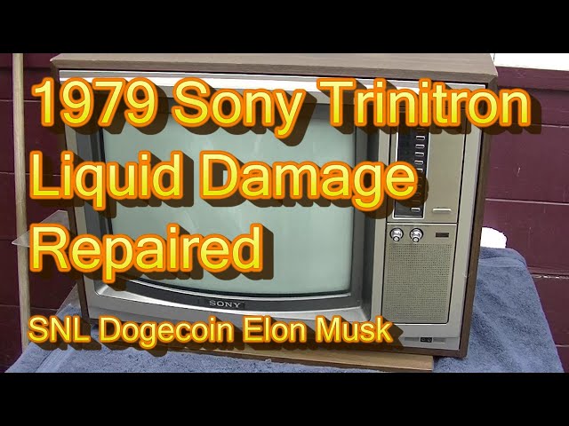 1979 Sony Trinitron KV1922 Repair Liquid Damaged Vintage Color Television