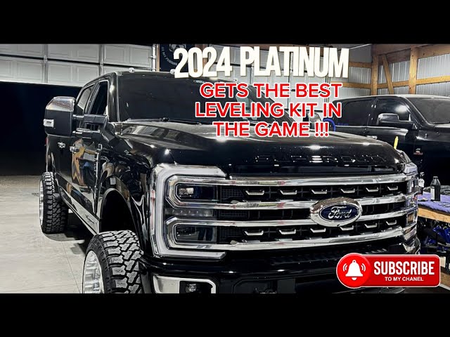 Brand new 2024 PLATINUM gets a 3.5 inch carli level on polished forces!