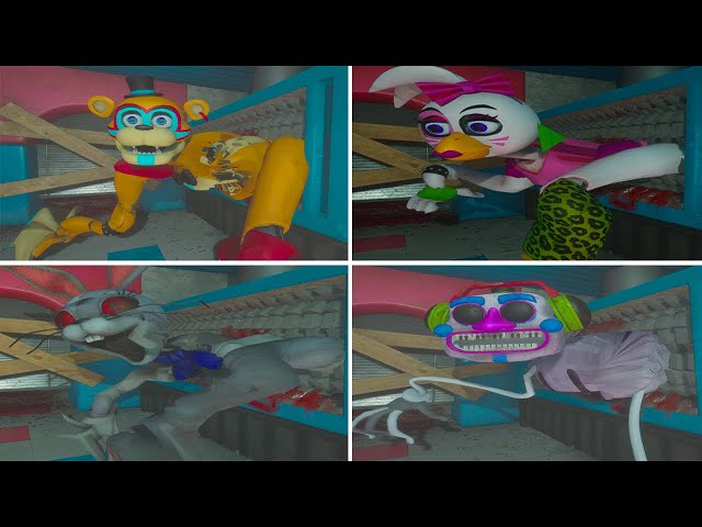 Best Top 4 Character FNAF Destroy in Poppy Playtime - OutWit Mod