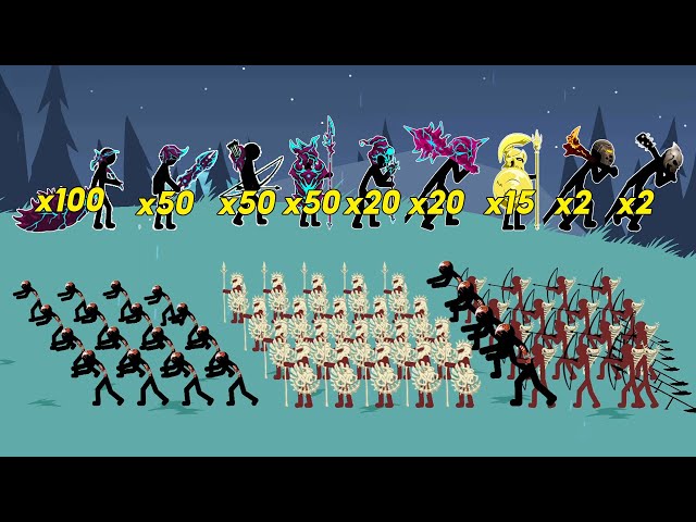 All VAMP SKIN unit can DEFEAT this UNDEAD army? | Stick War Custom Battle | STICK MASTER