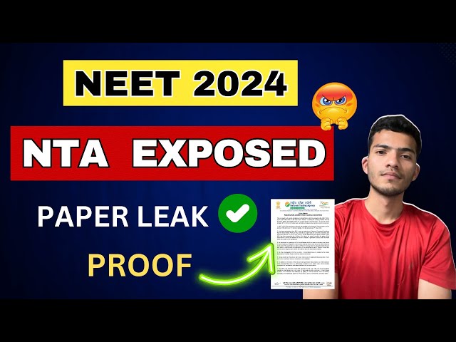 Neet 2024- NTA EXPOSED 🤬| paper leak with proof | #neet2024 #neet