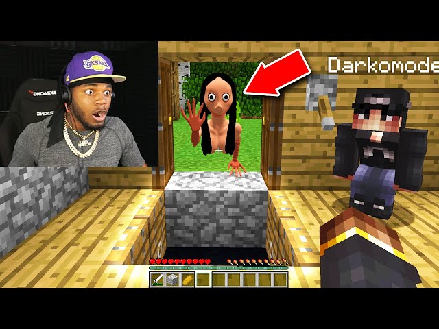 we trapped momo in minecraft... *SCARY*