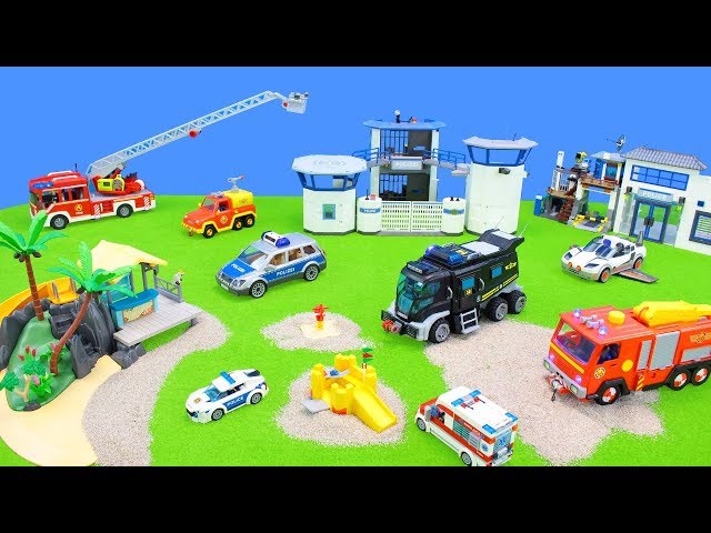 Fire Engine, Police Car, Top Agent Vehicles, Fireman Trucks, Ambulance | Toys Unboxing for Kids