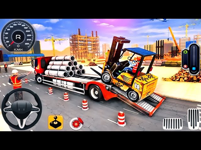 JCB Construction Driving Simulator 3D - Highway City Excavator Loading Builder - Android GamePlay