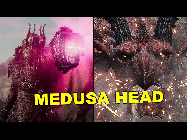 Dragons Dogma 2 - MEDUSA HEAD VS Bosses Gameplay